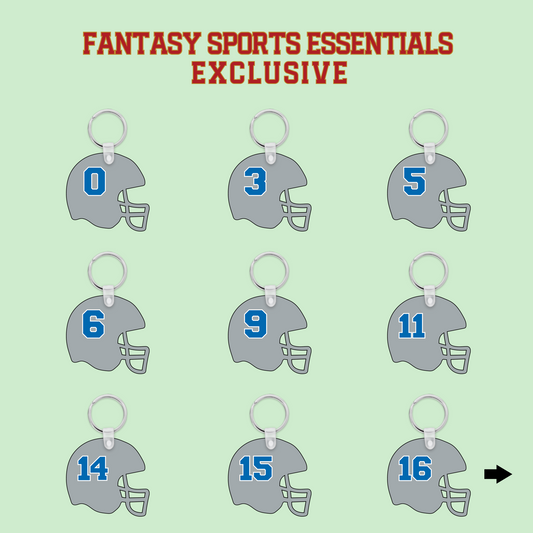 Fantasy Sports Essentials Exclusive Detriot Lions 2024 Helmet Keychains Page 1