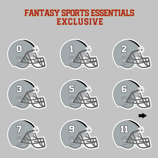 Fantasy Sports Essentials Exclusive Las Vegas Raiders 2024 Helmet Magnets Page 1