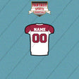 2000s Arizona Cardinals Personalized Away Jersey Car Decals