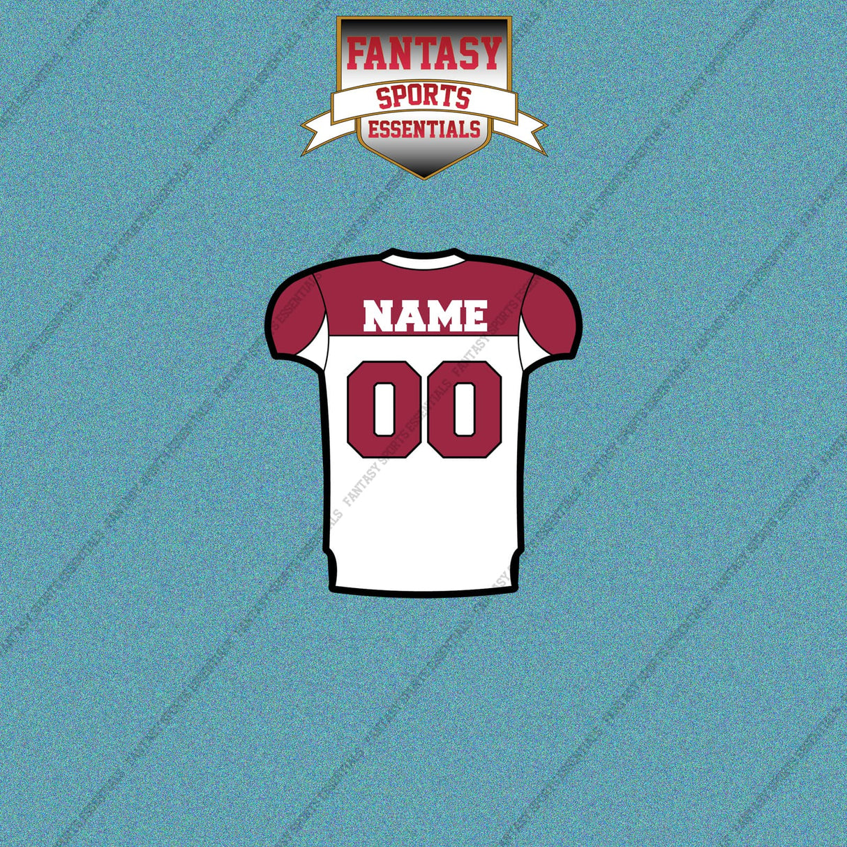 2000s Arizona Cardinals Personalized Away Jersey Car Decals