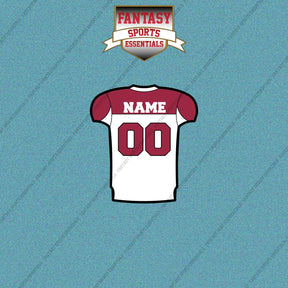 2000s Arizona Cardinals Personalized Away Jersey Car Decals