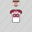 2000s Arizona Cardinals Personalized Away Jersey Glossy Stickers