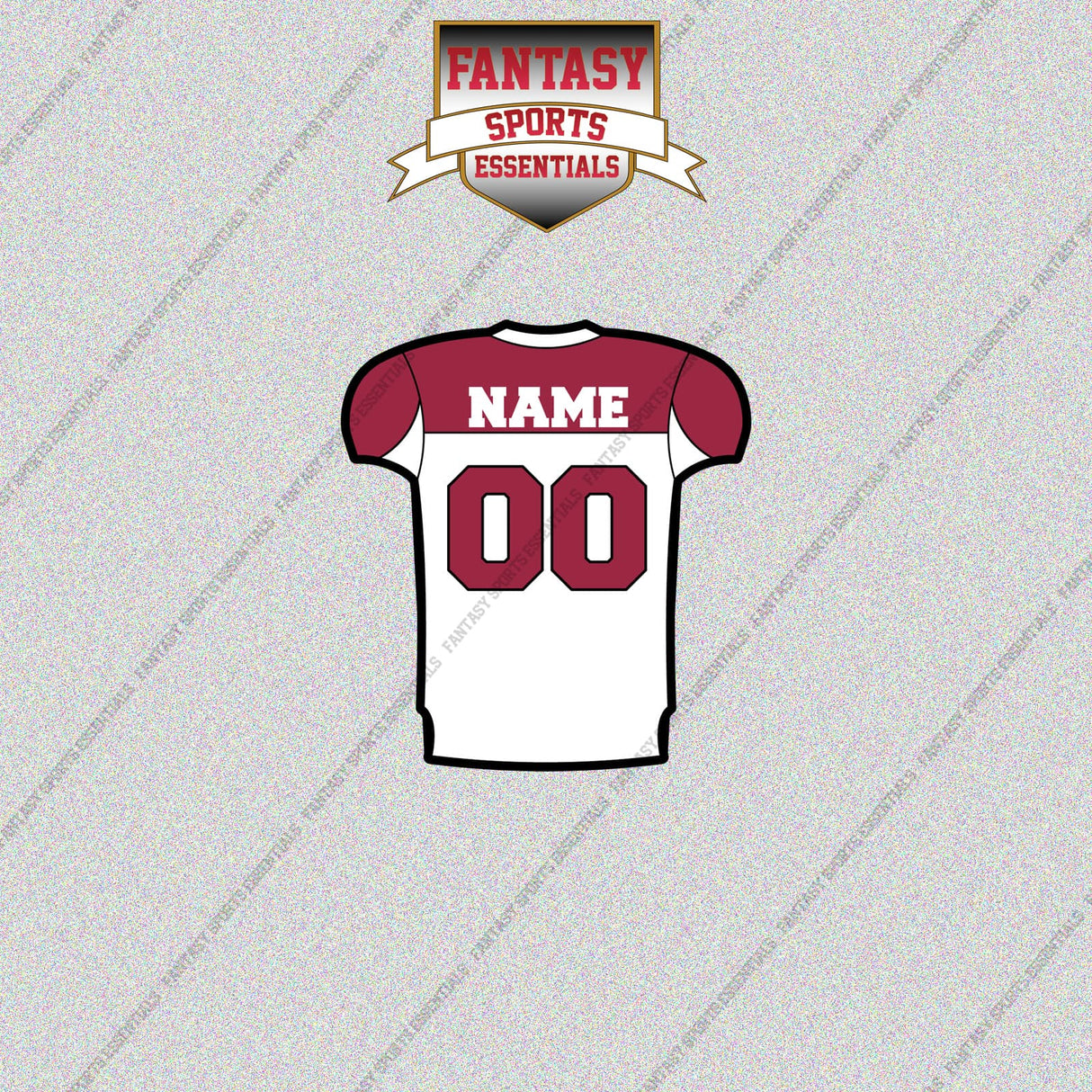 2000s Arizona Cardinals Personalized Away Jersey Glossy Stickers