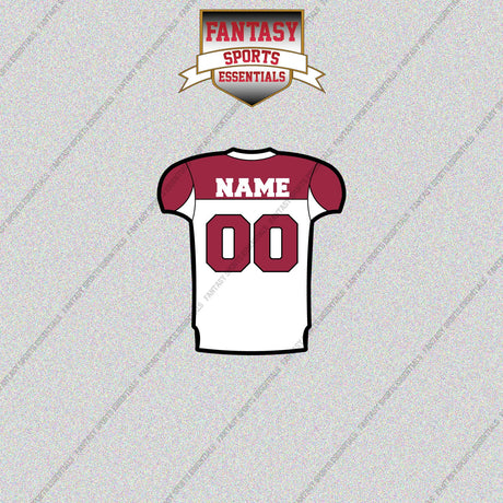 2000s Arizona Cardinals Personalized Away Jersey Glossy Stickers