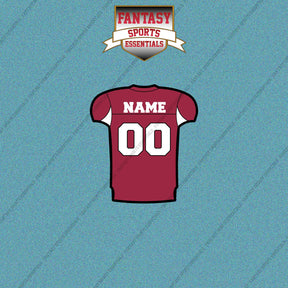 2000s Arizona Cardinals Personalized Home Jersey Car Decals