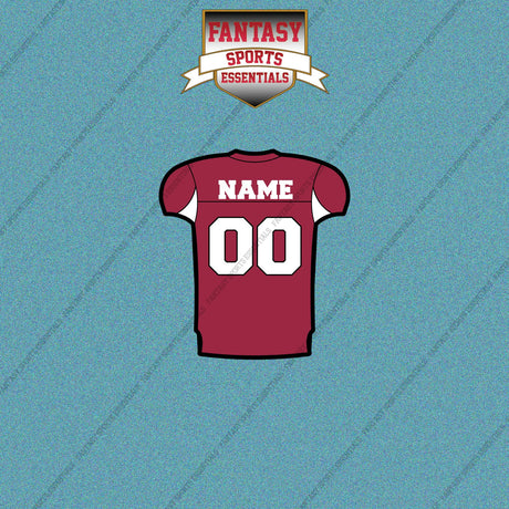 2000s Arizona Cardinals Personalized Home Jersey Car Decals