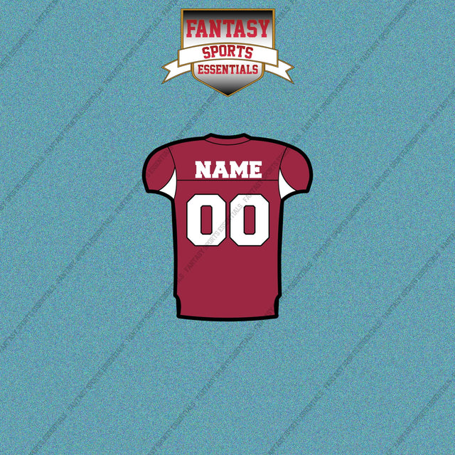 2000s Arizona Cardinals Personalized Home Jersey Car Decals