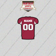 2000s Arizona Cardinals Personalized Home Jersey Glossy Stickers