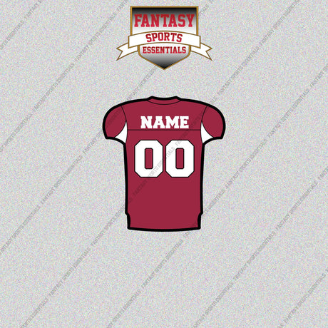 2000s Arizona Cardinals Personalized Home Jersey Glossy Stickers