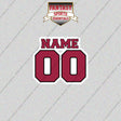 2000s Arizona Cardinals Personalized Name and Number Glossy Stickers