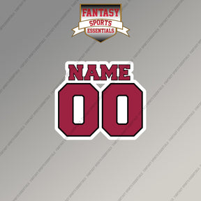 2000s Arizona Cardinals Personalized Name and Number Magnets