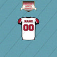 2000s Atlanta Falcons Personalized Away Jersey Car Decals