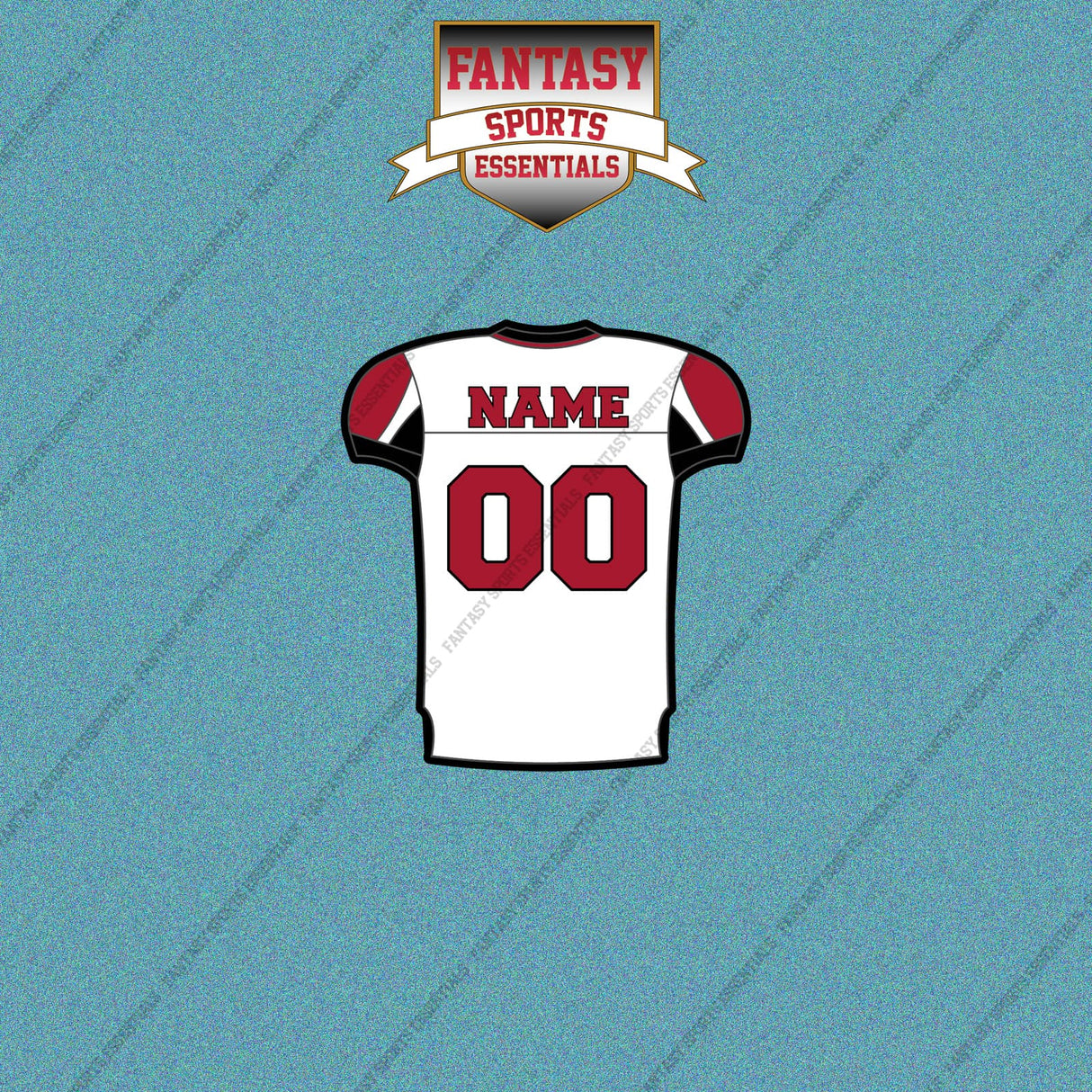 2000s Atlanta Falcons Personalized Away Jersey Car Decals