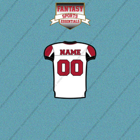 2000s Atlanta Falcons Personalized Away Jersey Car Decals