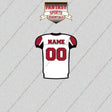 2000s Atlanta Falcons Personalized Away Jersey Glossy Stickers