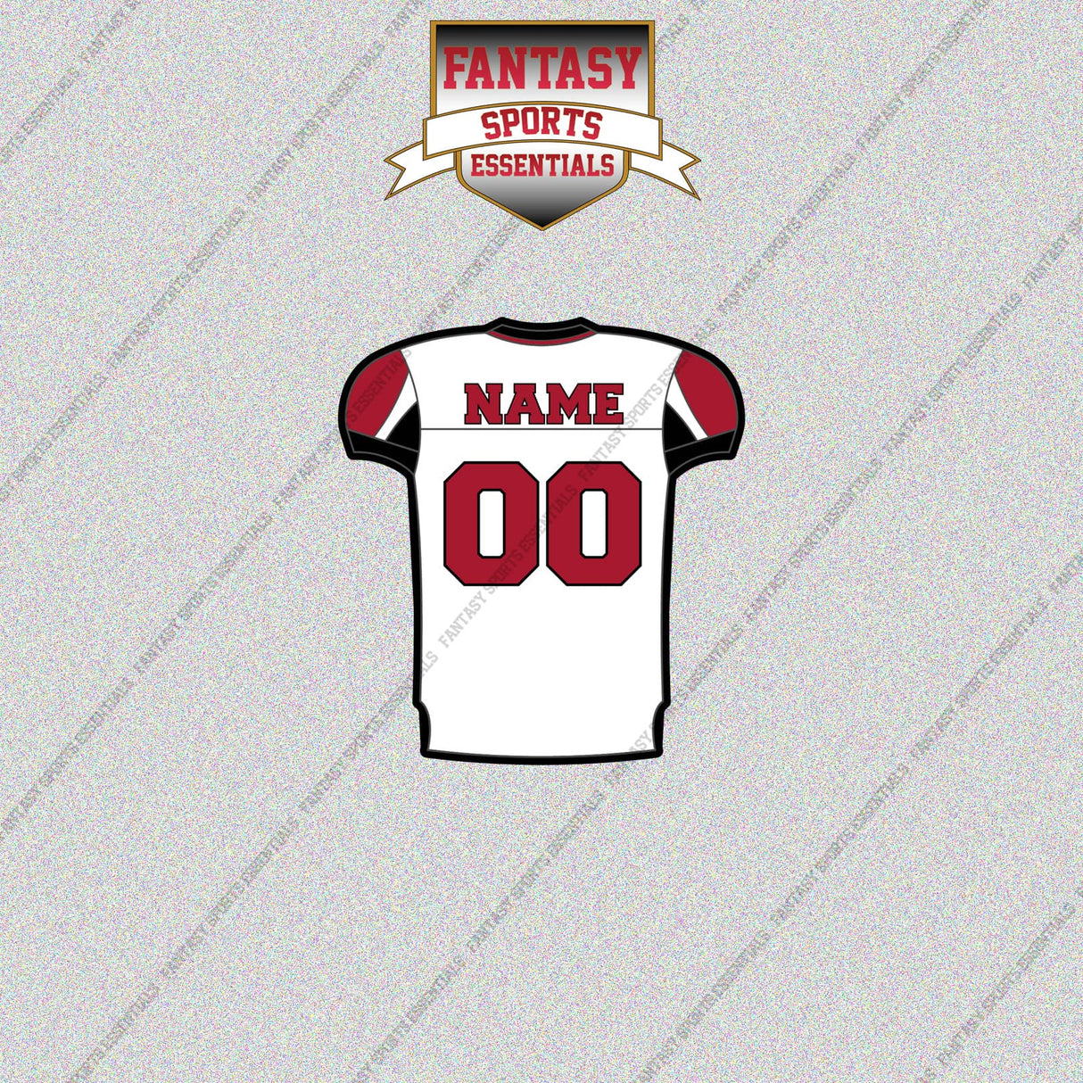 2000s Atlanta Falcons Personalized Away Jersey Glossy Stickers