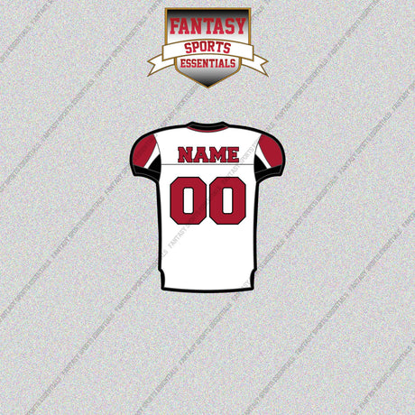 2000s Atlanta Falcons Personalized Away Jersey Glossy Stickers