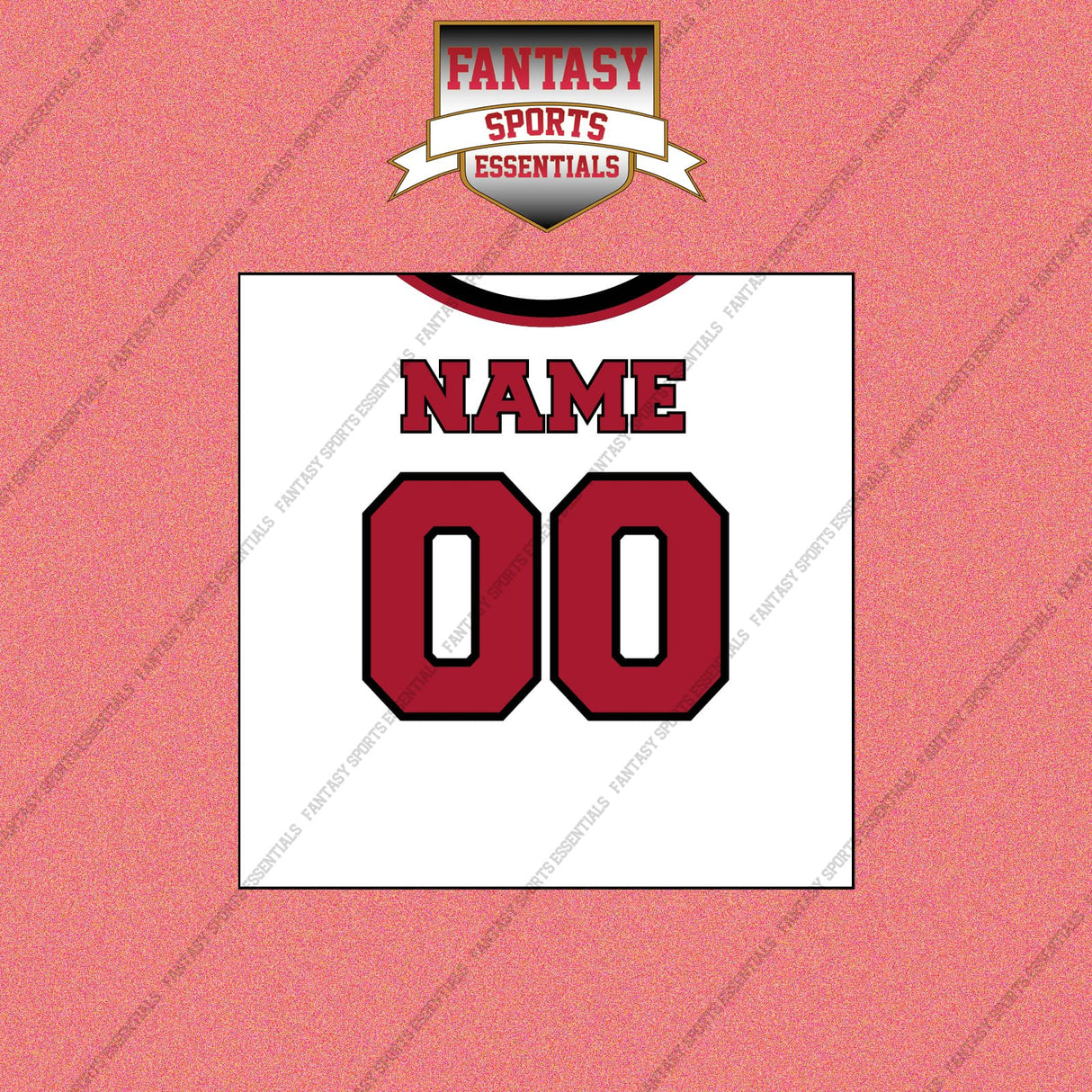 2000s Atlanta Falcons Personalized Away Jersey Wall Art Prints