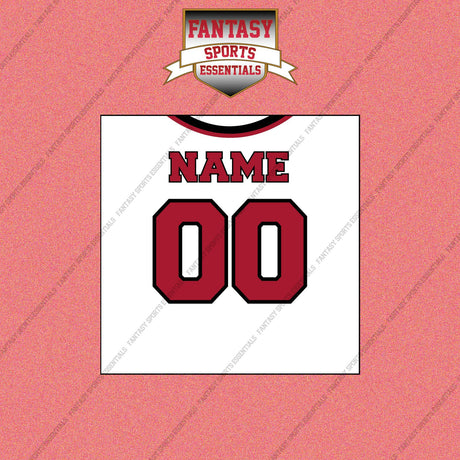 2000s Atlanta Falcons Personalized Away Jersey Wall Art Prints