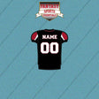 2000s Atlanta Falcons Personalized Home Jersey Car Decals