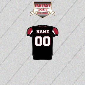 2000s Atlanta Falcons Personalized Home Jersey Glossy Stickers