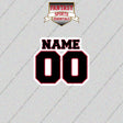 2000s Atlanta Falcons Personalized Name and Number Glossy Stickers