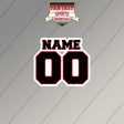 2000s Atlanta Falcons Personalized Name and Number Magnets