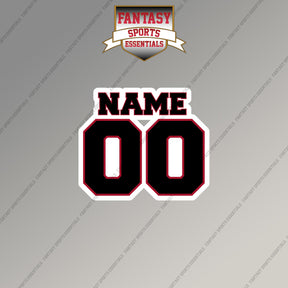 2000s Atlanta Falcons Personalized Name and Number Magnets