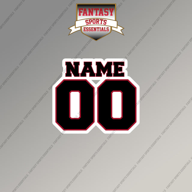 2000s Atlanta Falcons Personalized Name and Number Magnets