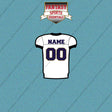 2000s Baltimore Ravens Personalized Away Jersey Car Decals