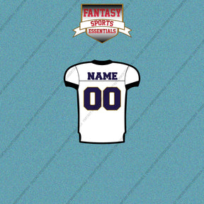 2000s Baltimore Ravens Personalized Away Jersey Car Decals