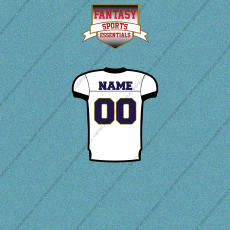 2000s Baltimore Ravens Personalized Away Jersey Car Decals