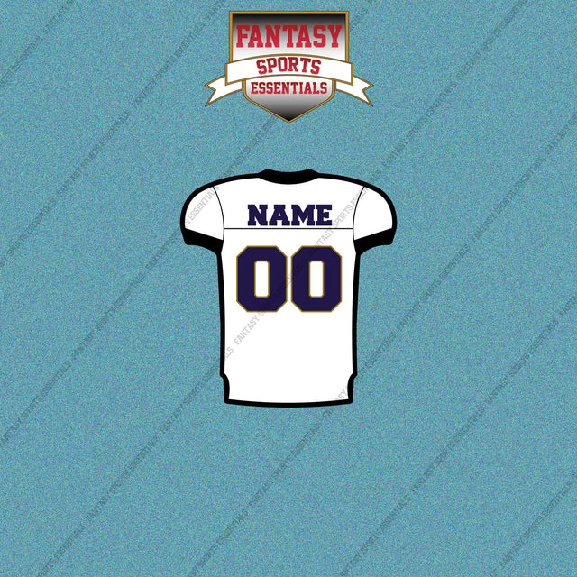 2000s Baltimore Ravens Personalized Away Jersey Car Decals