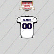 2000s Baltimore Ravens Personalized Away Jersey Glossy Stickers