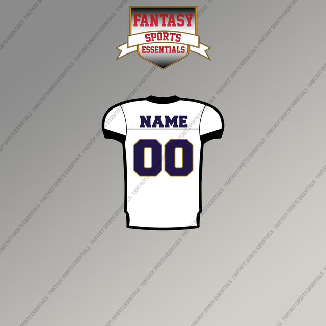 2000s Baltimore Ravens Personalized Away Jersey Magnets