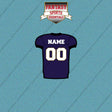 2000s Baltimore Ravens Personalized Home Jersey Car Decals