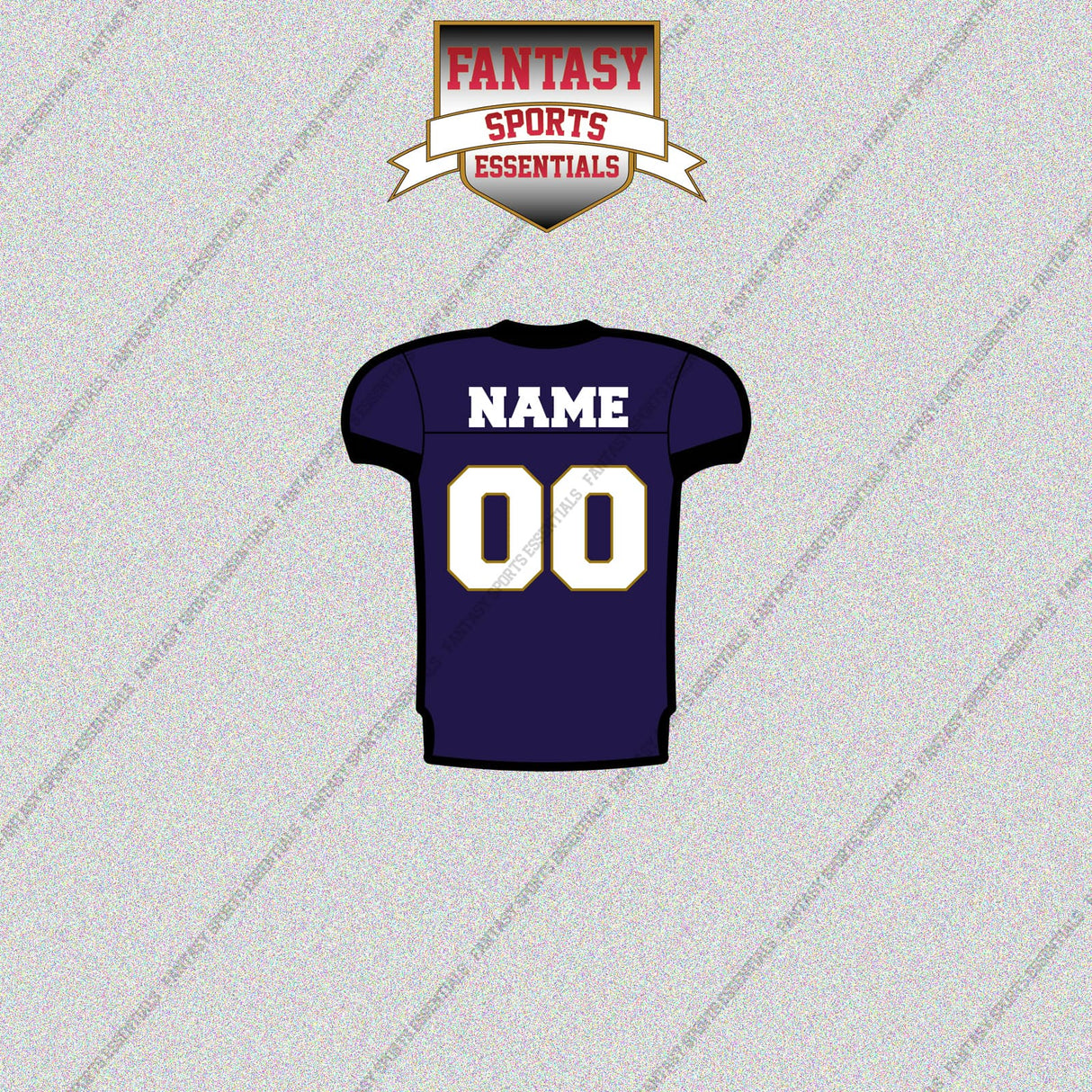 2000s Baltimore Ravens Personalized Home Jersey Glossy Stickers