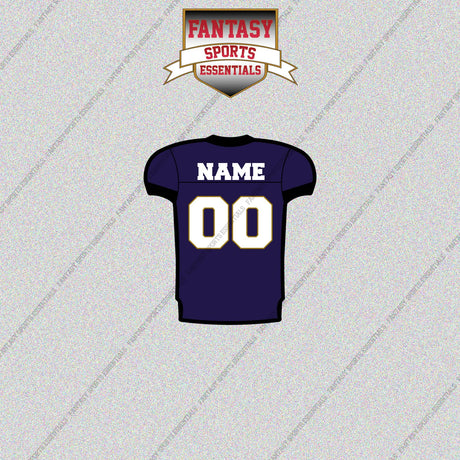 2000s Baltimore Ravens Personalized Home Jersey Glossy Stickers