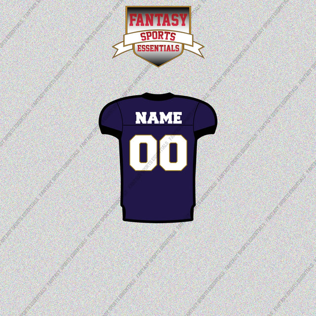 2000s Baltimore Ravens Personalized Home Jersey Glossy Stickers