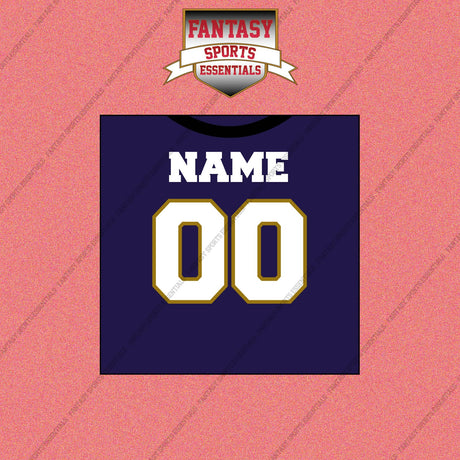 2000s Baltimore Ravens Personalized Home Jersey Wall Art Prints