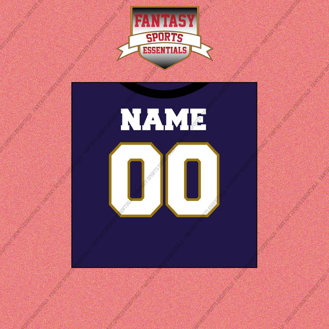 2000s Baltimore Ravens Personalized Home Jersey Wall Art Prints