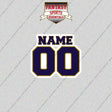 2000s Baltimore Ravens Personalized Name and Number Glossy Stickers