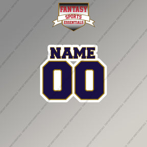 2000s Baltimore Ravens Personalized Name and Number Magnets