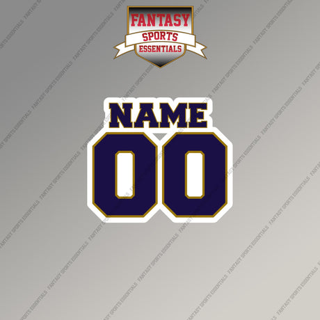 2000s Baltimore Ravens Personalized Name and Number Magnets
