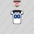 2000s Buffalo Bills Personalized Away Jersey Glossy Stickers