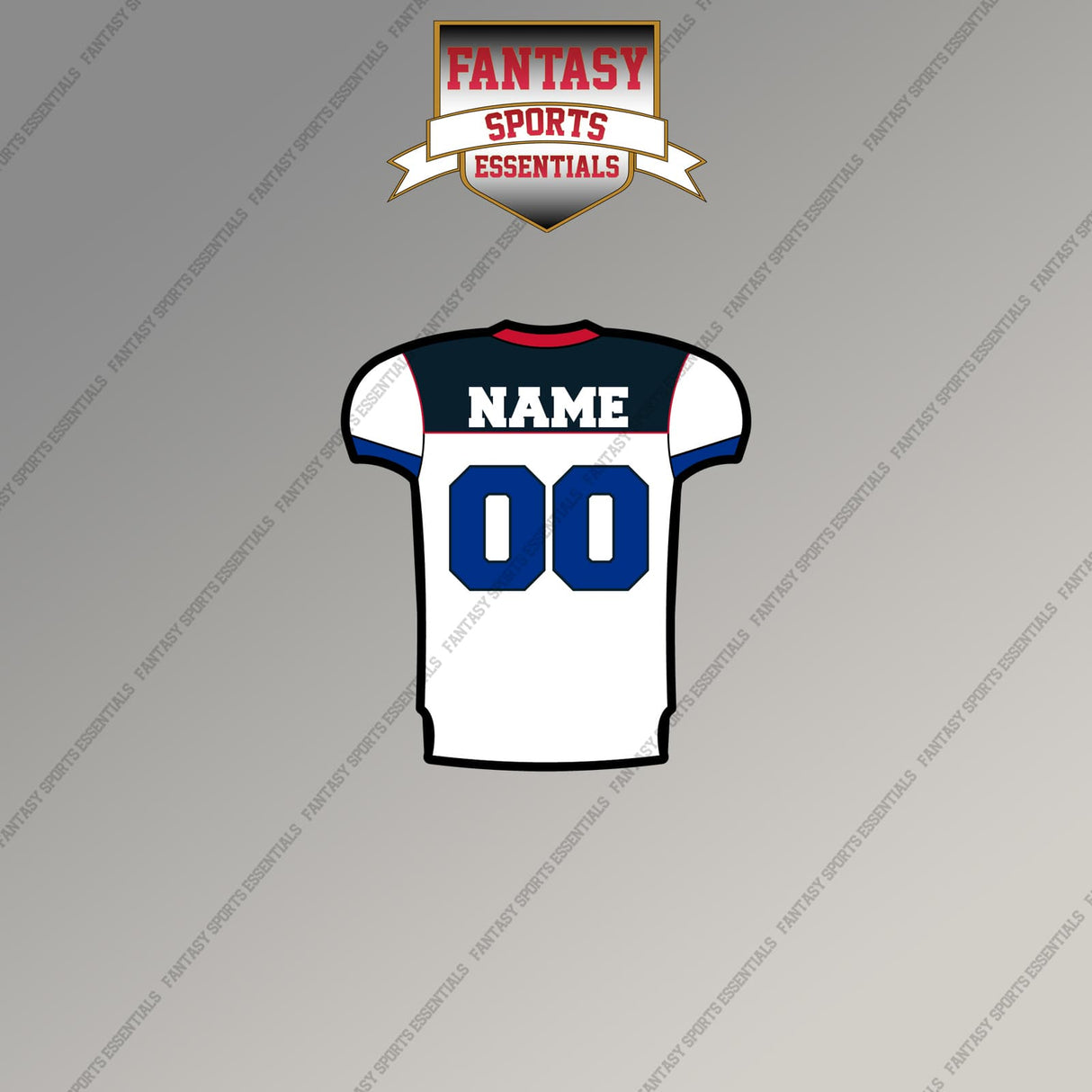 2000s Buffalo Bills Personalized Away Jersey Magnets
