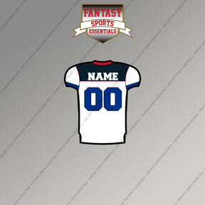 2000s Buffalo Bills Personalized Away Jersey Magnets