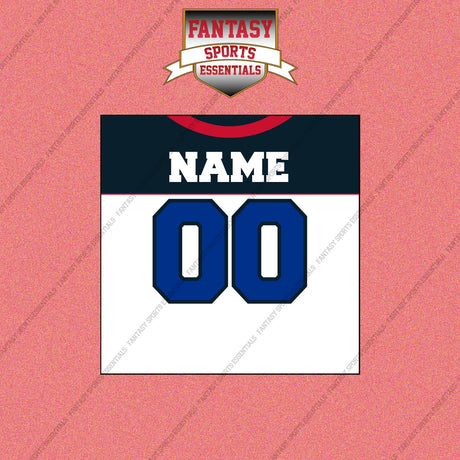 2000s Buffalo Bills Personalized Away Jersey Wall Art Prints