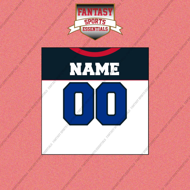 2000s Buffalo Bills Personalized Away Jersey Wall Art Prints