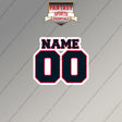 2000s Buffalo Bills Personalized Name and Number Magnets